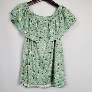 White Birch XL Floral Top